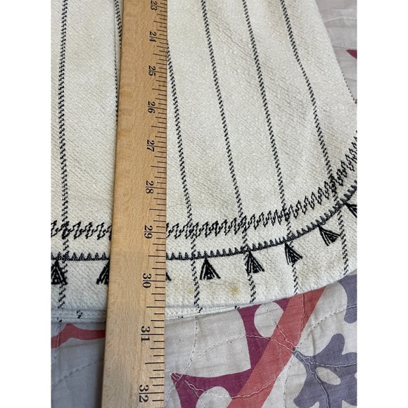 🌻Gianni Bini {L} Ivory/Cotton Boho Long Sleeve Mini Dress - Picture 9 of 12